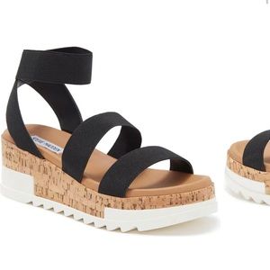 Steve Madden “Belladonna Ankle Strap Wedge Sandal”